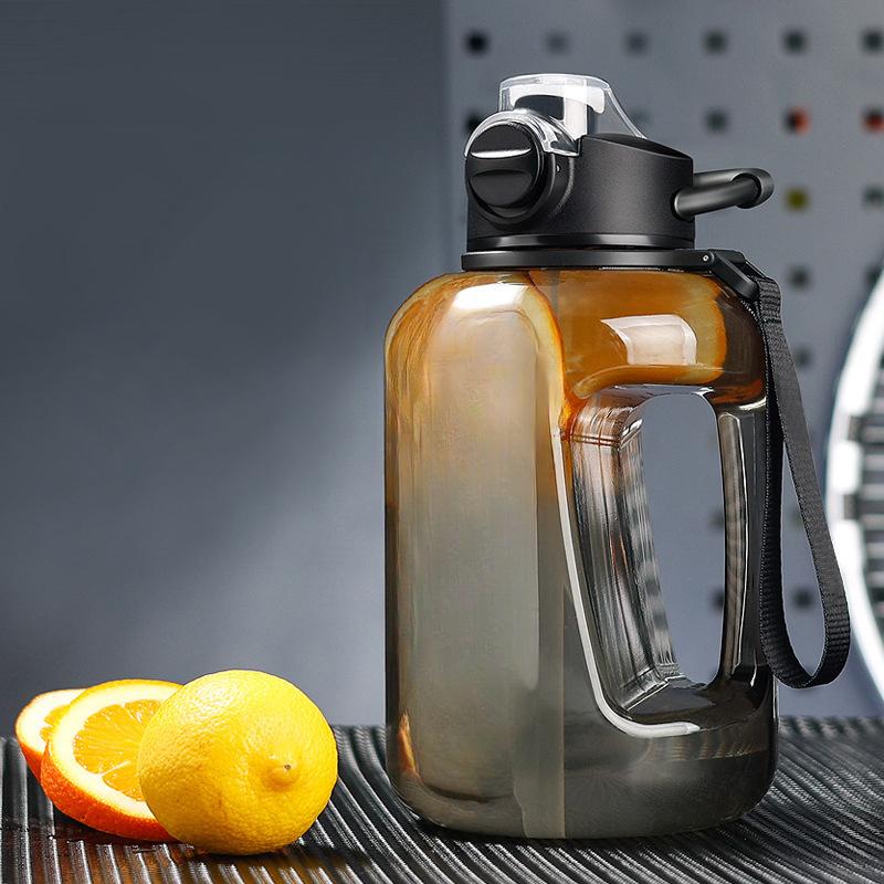 Internet Celebrity Ton Bucket Water Cup Boys Sports Fitness Large Capacity Cup Outdoor Drop-Resistant High Temperature Resistant Anti-Scald Cup