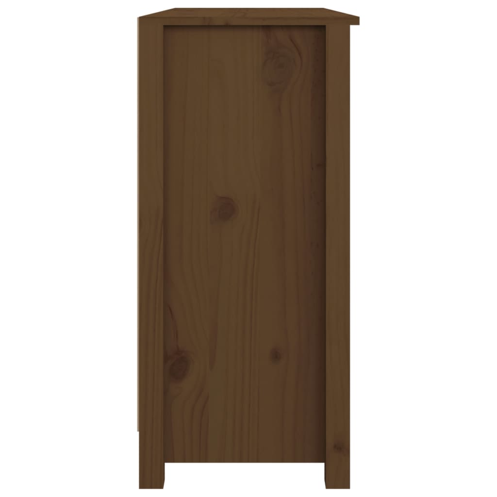 Sideboard Honey Brown 100 X 35 X 74 Cm Solid Pine Wood