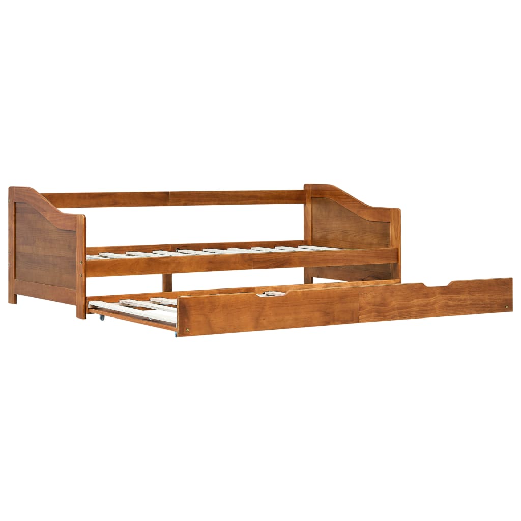 Cadru Pat Sofă Extensibil Lemn de Pin Culoare Miere 90*200 cm