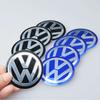 4 szt. 56 mm Naklejki na koła samochodowe Środkowa nakładka na piastę Emblemat samochodowy Odznaka Naklejka Do Volkswagen GTI R-Line R Polo T5 Golf Passat Scirocco