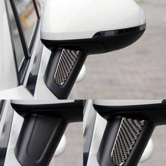 Fit For Porsche Macan 2014-21 Carbon Fiber Rearview Mirror Sticker Strips Trim A