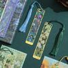 4Pcs Vintage Oil Painting Themed Bookmarks with Tassels Hollow Metal Bookmarks Book Page Marker for Teacher Reader