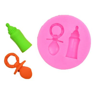 Silicone Pacifier Mould Baby Feeding Bottle Cake Mold Chocolate Baking Decor
