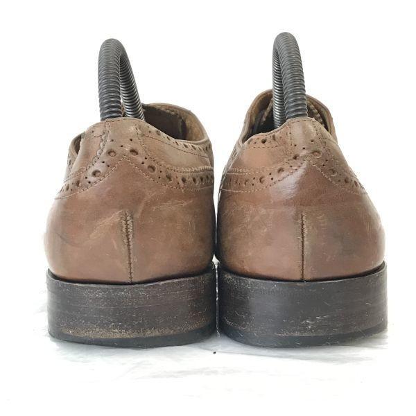 Vintage/REGAL Heritage/Leather Full Brogue Wingtip Shoes/26.0/Brown/BROWN/Closed Lacing Business Dress Shoes(USED)