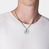 Myanmar Jade Pea Disc Pendant Necklace for Men and Women [KOAI]