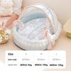 Princess Style Pet Cradle Bed Removable Washable Round Cat Dog House Cozy Four‑Season Kennel for Small Dogs Cats Spring Summer