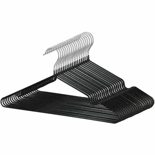 Non-Slip Hangers, Set of 20, Ideal for Storage and Laundry, Slim, Thin, Stylish, and Mark-Free, Prevents Sagging