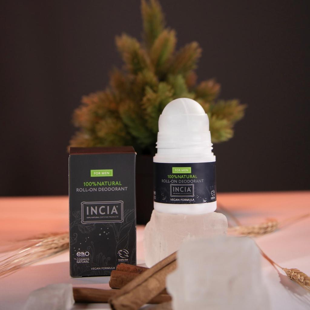 INCIA % 100 Naturalny - Dezodorant w kulce dla mężczyzn - 50 ml