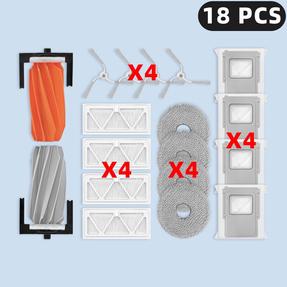 Compatible For ( DJI ROMO P / ROMO S / ROMO A ) Spare Parts Accessories Roller Side Brush HEPA Filter Mop Pad Dust Bag