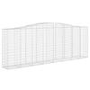 VidaXL 4x Arched Gabion Baskets Arched Gabion Cages Gabion Walls Garden Fences Terrace Outdoor 3145984