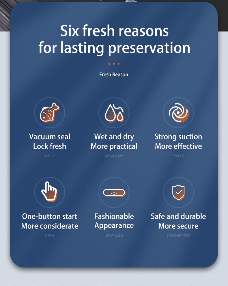 Compact Vacuum Sealer for Snacks: Automatic Sealing Machine for Household Packaging and Preservation