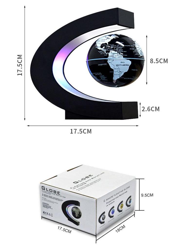 Magnetic Levitation 3-inch Globe - Creative Home Decor and Graduation Gift