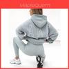 Sweat à capuche imprimé style Hip Hop pour femme en polyester épais pour un style décontracté de rue