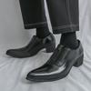 Luxury Trend Designer New Pointed Toe Black Brown Casual Shoes For Men Slip On Loafter Formal Wedding Dress Homecoming