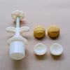 Stable Mooncakes Mold Press Set with 2 Stamps Elegant Chestnut Patterns for Baking Enthusiasts And Professionals