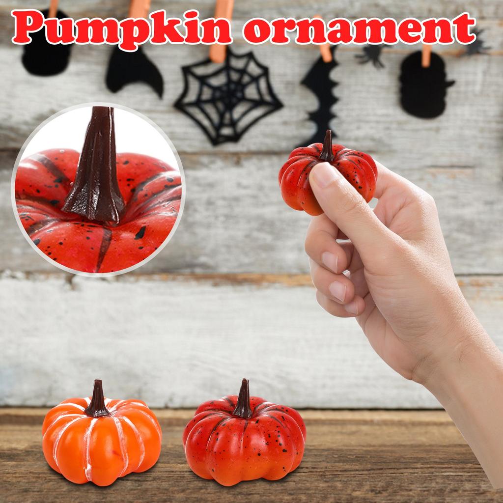 Autumns Harvests Simulation Pumpkins Model Colorful Crooked Pumpkins Decoration Window Display