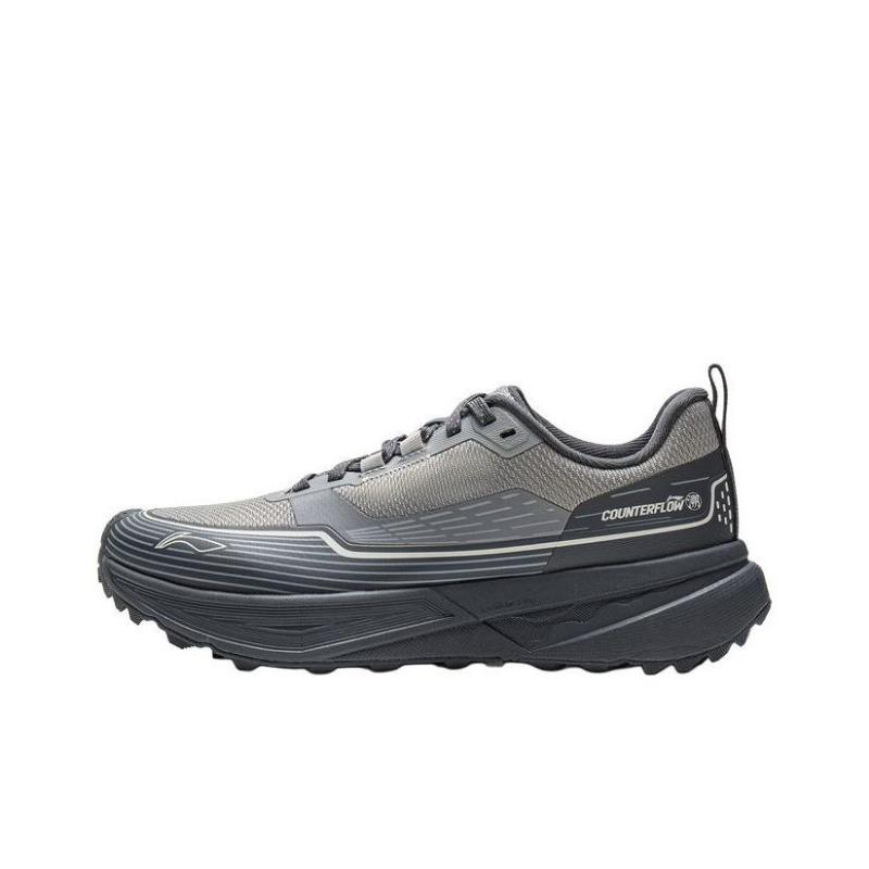 Li-Ning CF Xingji Unisex Low-top Hiking Shoes Gravel Grey Cold Sandal Black AHCV037-15 37