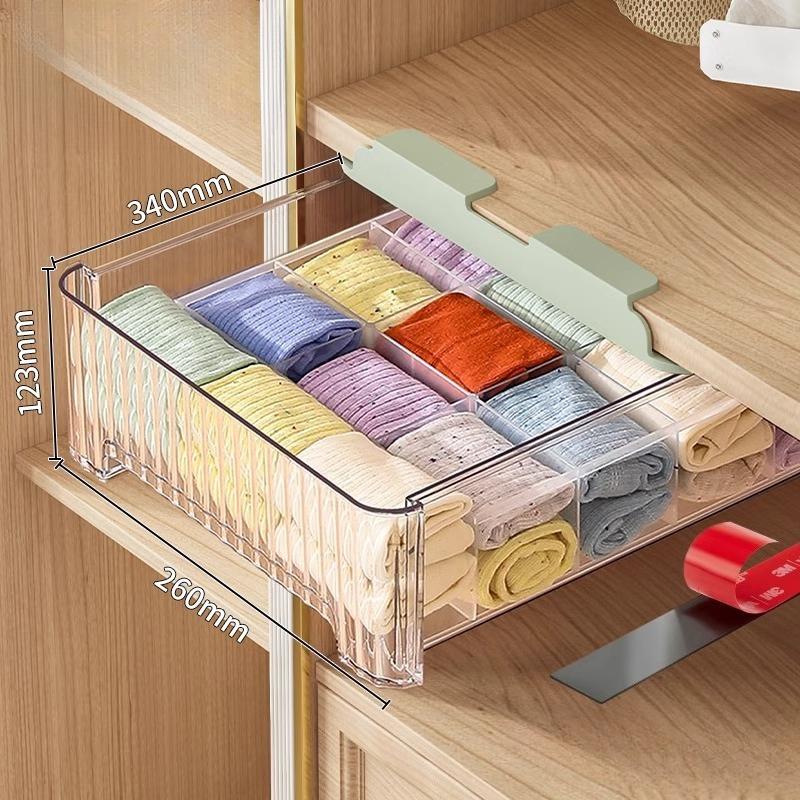 Clothing Storage Box Plastic Transparent Organization Box Household Drawer-Type Layered Storage Boxes Organize Accessories