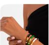 Retro Bamboo Enamel Stainless Steel Open Bangle - Women's European & American Luxury Jewelry