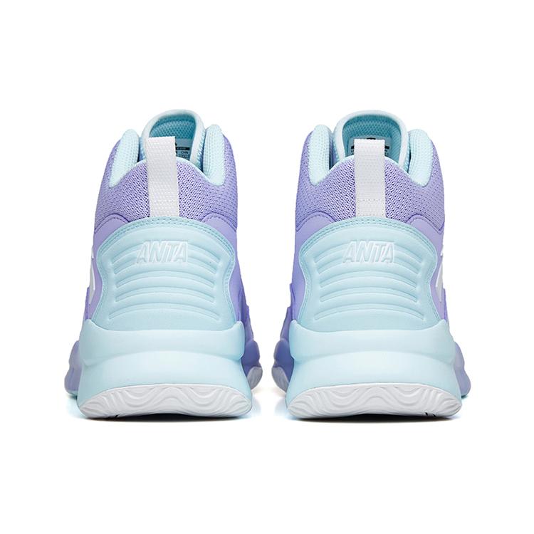 New ANTA Star Trail 4 Basketball Shoes Men High Top Light Purple/Glacier Blue 112221632S-2