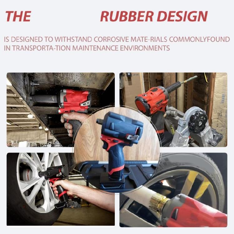 Nonslip Silicone Protective Sleeve 49-16-2563 For 3/8 And 1/2Inch Wrench Tool Heat Dissipation Cover