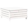 7 Piece Garden Lounge Set White Solid Pine Wood