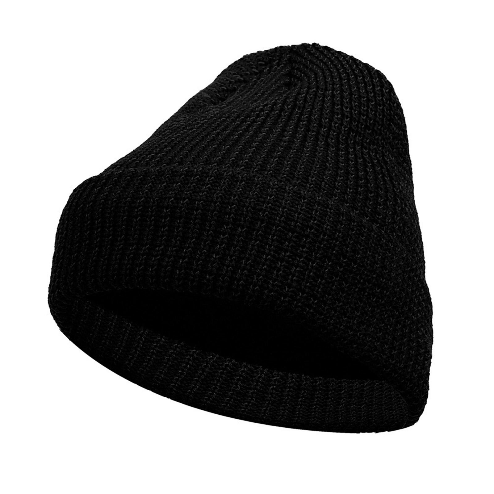 

Safety Reflective Knitted Hat For Nighttime Adventures Multiuse Skull Hat Fashionable Beanies Hat For Daily Night Wear чёрный