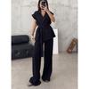 Elegant Autumn Cross-Border Fashion Set: European & American Style 2026 Women's Straight Casual Pants