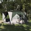 7 Person Family Tent with Roof Green 400 x 350 x 212 cm