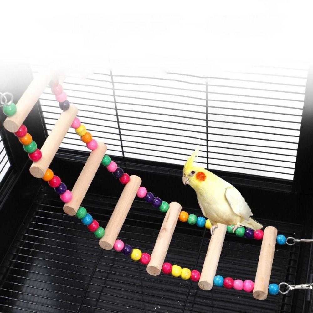 

Попугаи Кореллы Товары для птиц Попугаи Игрушечные птицы Лестница Попугай Игрушка для лазанья Попугай Качели Жердочка 5 ladders