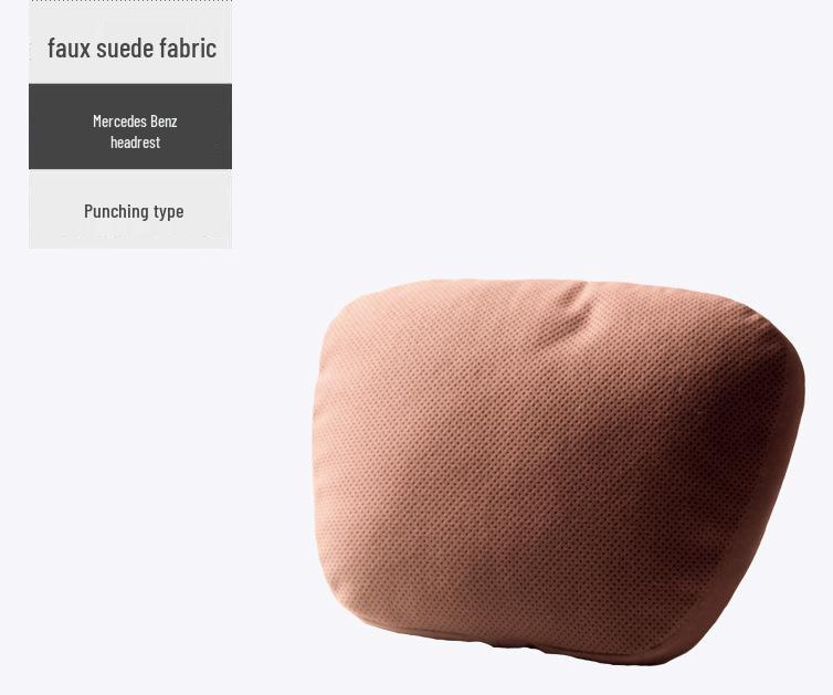 

Подушка-подголовник для автомобиля Mercedes-Benz из искусственной замши с перфорацией для поддержки шеи и поясницы