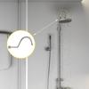 S shape Shower Arm Rusts Resistant Steel Modern Beautiful Appearance for Stylish Bath Space Luxury Bathroom Upgrades