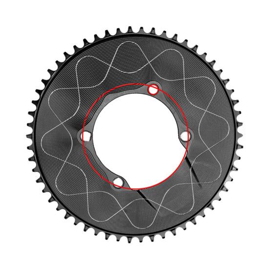 Motor Sprocket Heavy Duty Aluminum Alloy Chainring 40T To 58T Waterproof Rustproof Tooth Disc Replacement for Road Bike