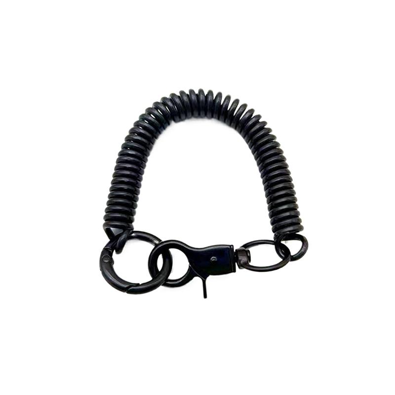 Colorful Lobster Clasp Id Card Holder Lanyard Keyring Anti-Lost Spring Rope Retractable Keychain Mobile Phone Chain