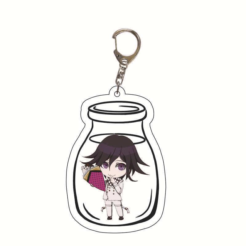 Danganronpa Monokuma, Makoto Naegi & Junko Enoshima Acrylic Keychain Charm Figure