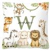 Animal with Name Pillow Case Personalized Pillow Dust Cover Bedroom Kids Wild Party Decoration Pillowcase Birthday Children Gift