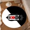 Beşiktaş Istanbul Football Club Emblem Round Mat Home Decor, Chair Rug For livingroom,Bedroom, Doormat Home Decor Birthday Gift Christmas Gifts
