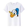 Kawaii Donald Duck Plus Size Tee Ladies Graphic Clothes Summer Women Short Sleeve T-shirt Disney Cartoon Men Tshirt Female Tops