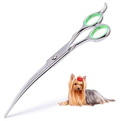Pet Grooming Scissors Professional Dog Cat Grooming Shears with Round Blunt Tip Stainless Steel Dog Curved Scissors for Groomin