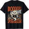 Library Halloween Book Lover Design Ghost with Books T-Shirt