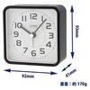 CASIO Alarm Clock Radio-Controlled Black Analog Nighttime Second Hand Stop Snooze Light TQ-770J-1JF
