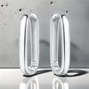 925 Sterling Silver Simple Versatile Earrings Jewelry Versatile Hoop Earrings for Women Jewelry Fine Birthday Party Gifts
