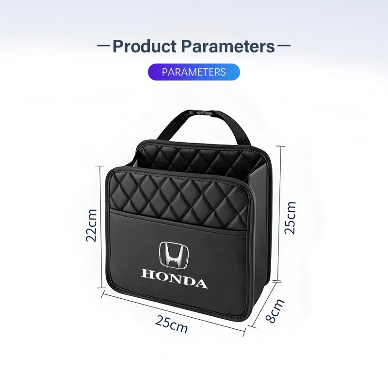 AAADJ1 Car Interior Organizer Storage Box Hanging Leather Bag For Honda Civic Accord Crosstour Spirior Odyssey Avancier UR-V Sienna
