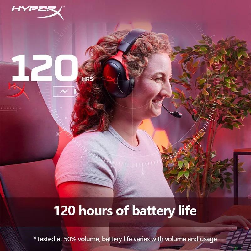 HyperX Cloud III with DTS Sound Microphone/HyperX Software Support USB Wireless Gaming Headset for PC PS Xbox Switch