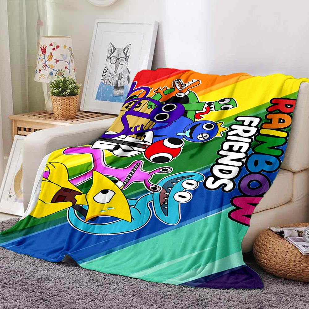 1pc Cartoon Characters Flannel Blanket,Ultra Soft Warm Plush Throw for Home Bedroom Bed Sofa Cover Camping Picnic Gift Y72417