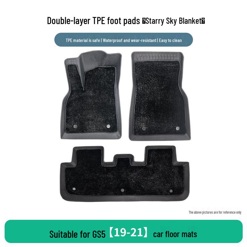 TPE Wear-Resistant Floor Mats for GAC Trumpchi GS5 2019-2021 Models