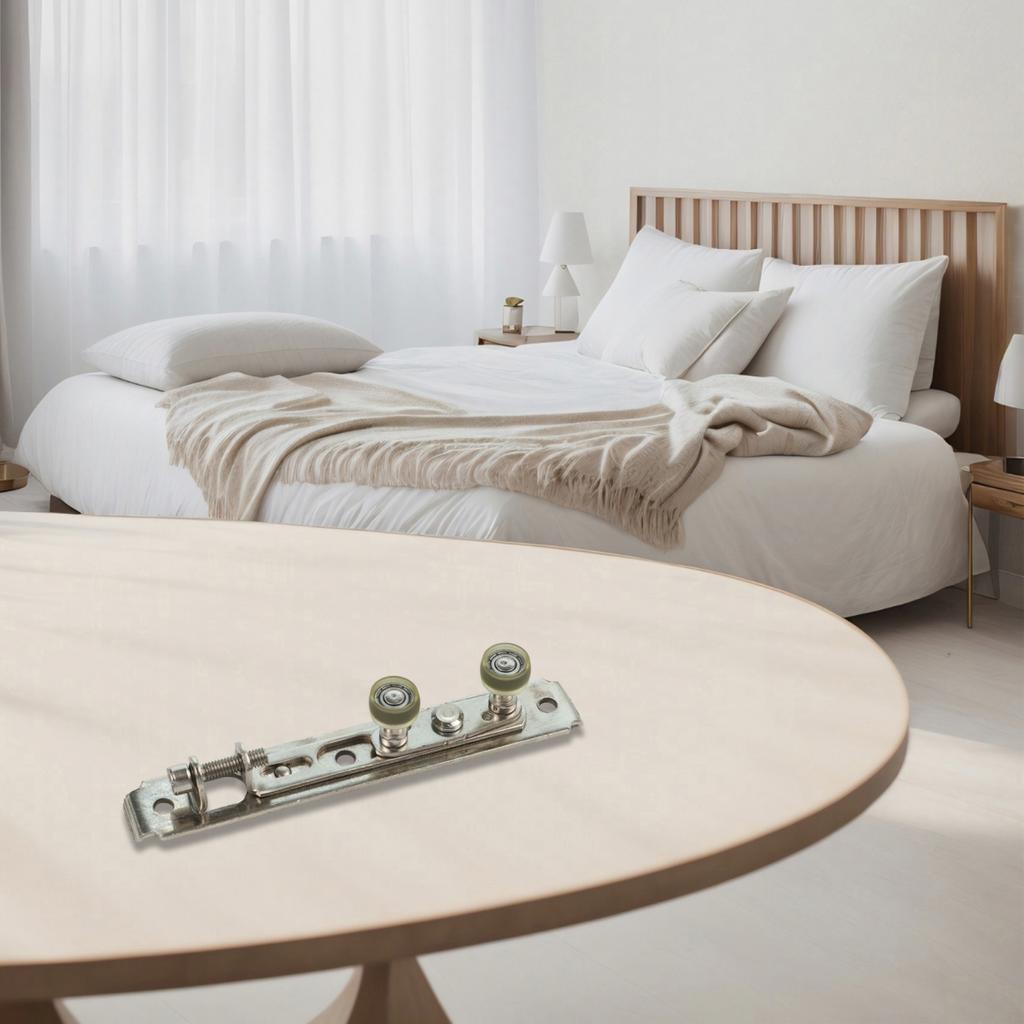 Iron + Rubber Adjustable Upper Wheel Anti-sway Wheel Sliding Door Wheel