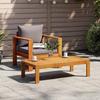 VidaXL Chaise de jardin avec coussins bois massif d'acacia, siège de jardin, chaise de patio, chaise de jardin pour repas, 367627