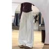 Winter White High-Waisted Slim Fit Straight-Leg Jeans