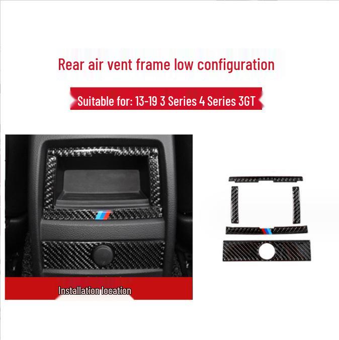 BMW řady 3 & 4 F30, 316i, 320li GT Karbonový interiérový kryt konzoly